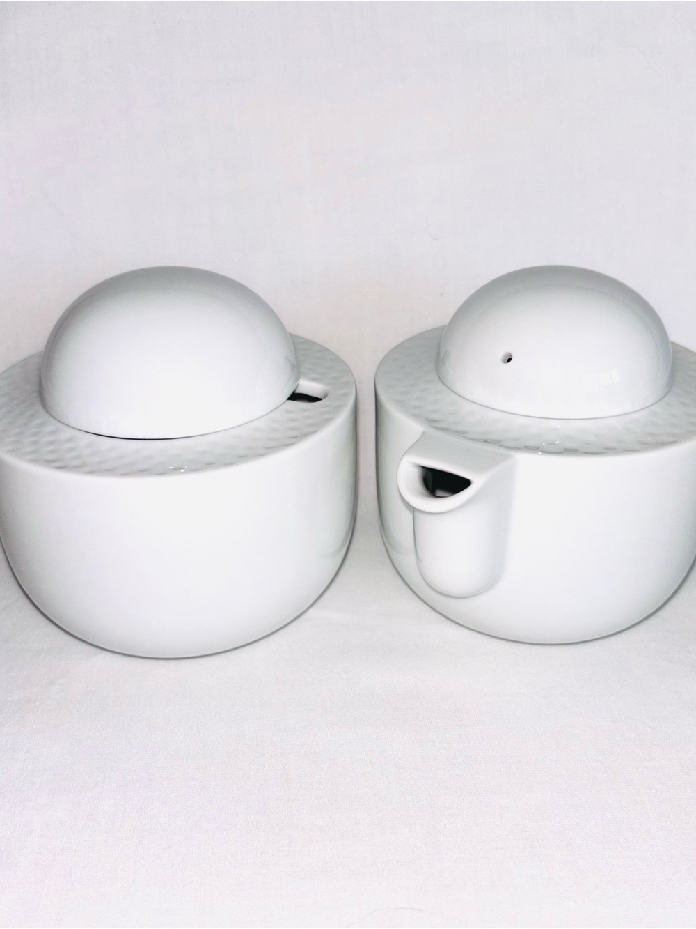 Ranmaru Japan Porcelain Nuance Cream & Sugar Elegant Modernist Japanese